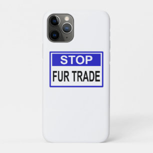Case-Mate iPhone Case Stop Fur Trade Panneau bleu