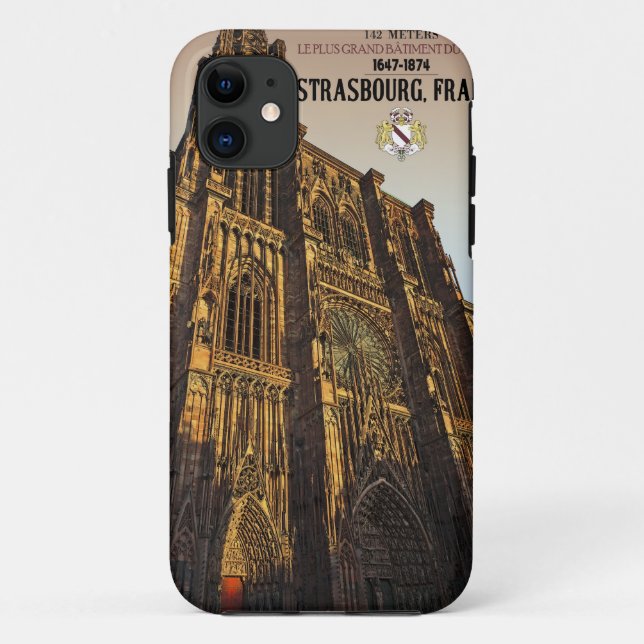 Coques Case-Mate iPhone Strasbourg - cathédrale Notre Dame (Dos)