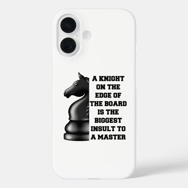 Coques Case-Mate iPhone Stratégie d'échecs Chevalier Noir Puissance Wisdom (Verso)