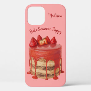 Case-Mate iPhone Case Strawberry Cake nom personnalisé & cas de téléphon