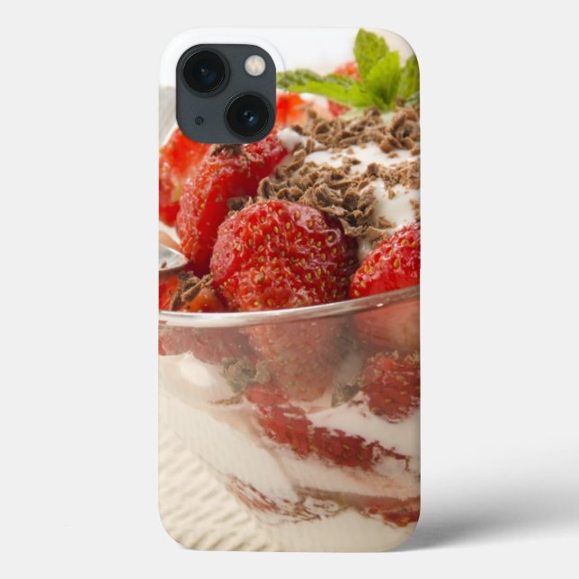 Coques Case-Mate iPhone Strawberry Dessert With Fresh Yogurt (Verso)