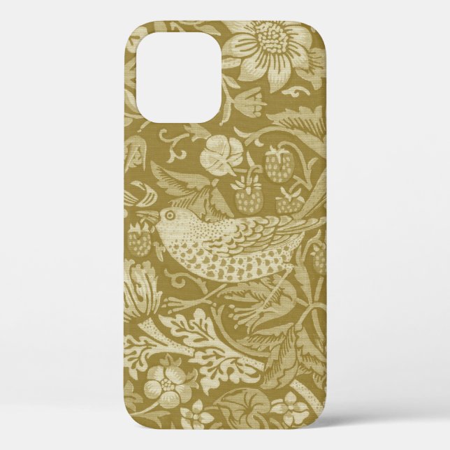 Coques Case-Mate iPhone Strawberry Thief Gold, William Morris (Verso)