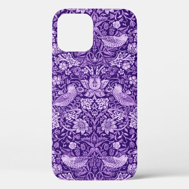 Coques Case-Mate iPhone Strawberry Thief Purple, William Morris (Verso)