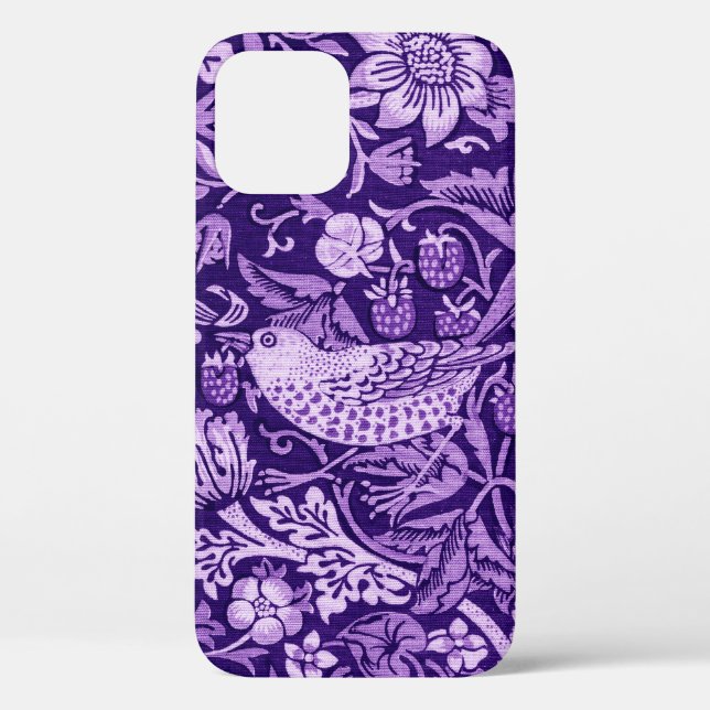 Coques Case-Mate iPhone Strawberry Thief Purple, William Morris (Verso)