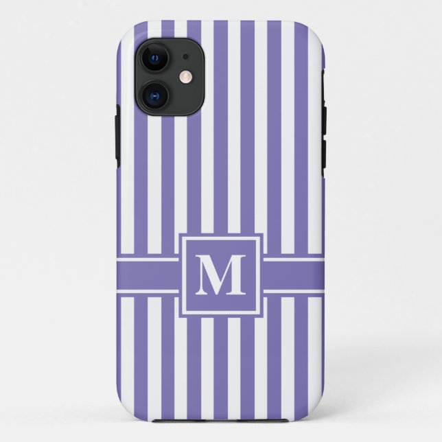 Coques Case-Mate iPhone Stripe avec monogram (Dos)