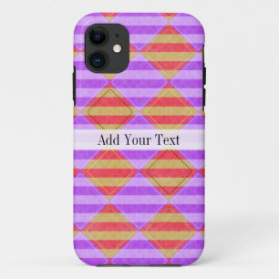 Coque iPhone 11 Stripes, Diamants, Spot Motif par Shirley Taylor