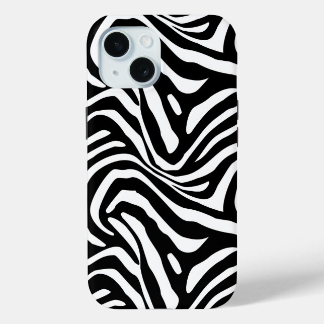 Coques Case-Mate iPhone Stripes Zèbre Classique (Verso)