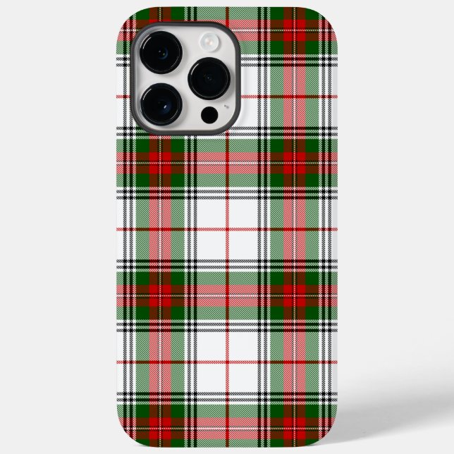 Coques Case-Mate iPhone Stuart / Stewart Red Green White Plaid (Verso)