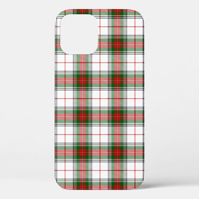 Coques Case-Mate iPhone Stuart / Stewart tartan blanc rouge vert plaid (Verso)