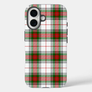 Coque Pour iPhone 16 Stuart / Stewart tartan blanc rouge vert plaid