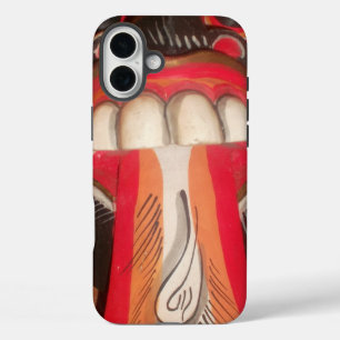 Coque Pour iPhone 16 Plus Stupéfier asiatique de Halloween de langue étrange