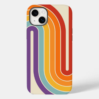 Coque Case-Mate iPhone Style 1970s Arched Stripes Motif géométrique