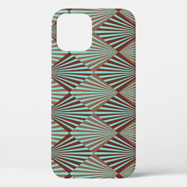 Coques Case-Mate iPhone Style Art Déco, texture transparente. (Verso)