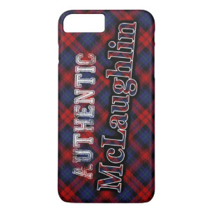 Coque iPhone 8 Plus/7 Plus Style authentique Clan McLaughlin Tartan écossais