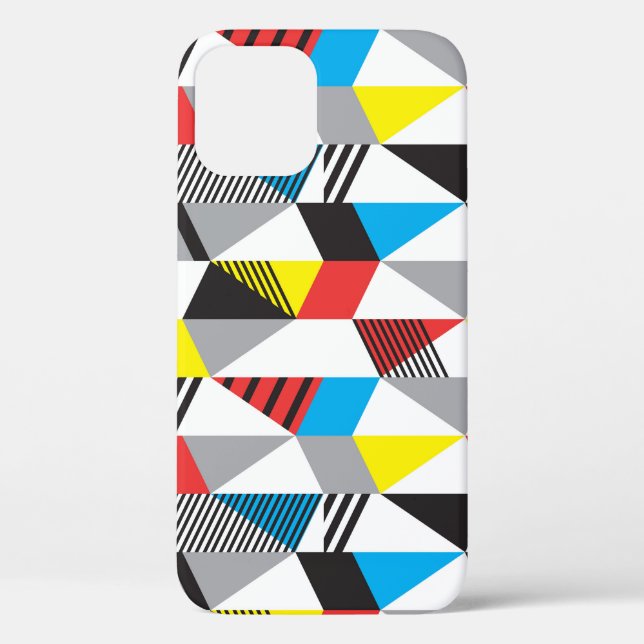 Coques Case-Mate iPhone Style Bauhaus rétro : Abstrait sans couture (Verso)