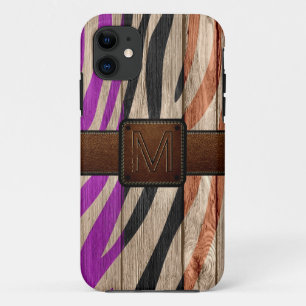 Coque iPhone 11 Style Brown en bois moderne
