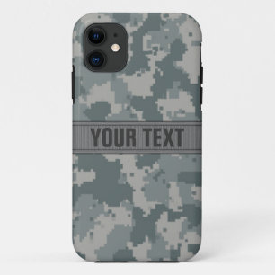 Coques Pour iPhone Style Camo gris #2 d'ACU personnalisé