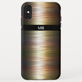 Case-Mate iPhone Case Style coloré de monogramme en métal d'or