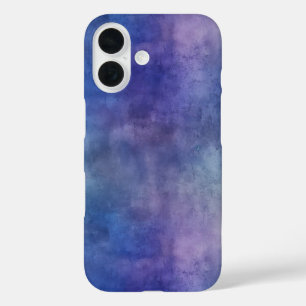 Coque Pour iPhone 16 Style d'aquarelle Abstrait violet et bleu