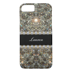 Coque iPhone 8/7 Style de Bling de monogramme