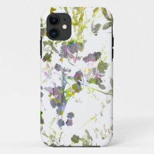 Coque iPhone 11 Style de couleur de l'eau fleur romantique design