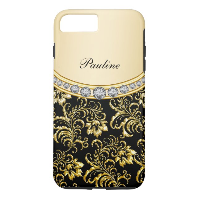 Coques Case-Mate iPhone Style de monogramme classe (Dos)