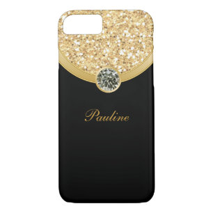 Coques Pour iPhone Style de parties scintillantes de monogramme