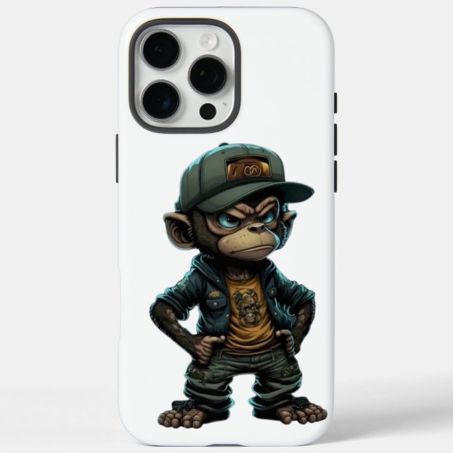 Coques Case-Mate iPhone Style de rue singe Attitude urbaine (Verso)