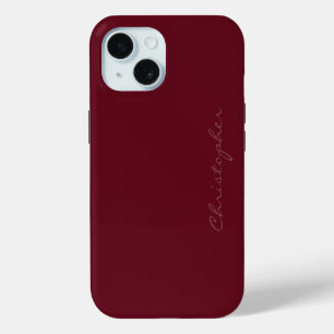 Coque Case-Mate iPhone Style de signature Automne Bourgogne