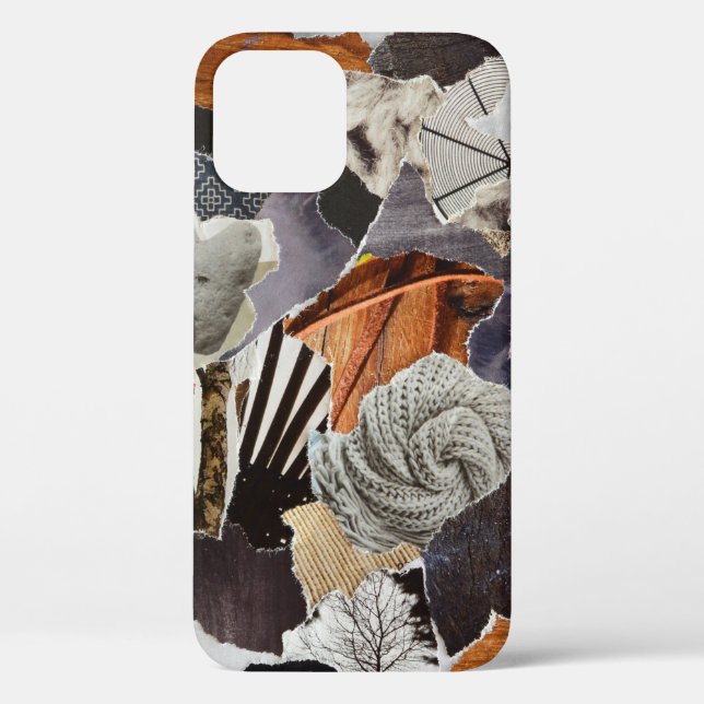 Coques Case-Mate iPhone style de vie Couleur de l'atmosphère gris, marron, (Verso)