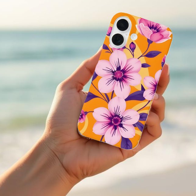 Coques Case-Mate iPhone Style Floral Dopamine Été Vibrant (Vibrant Summer Floral-Dopamine Style Case-Mate iPhone Case)