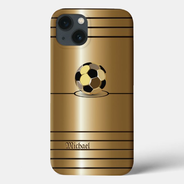 Coques Case-Mate iPhone Style football or (Verso)