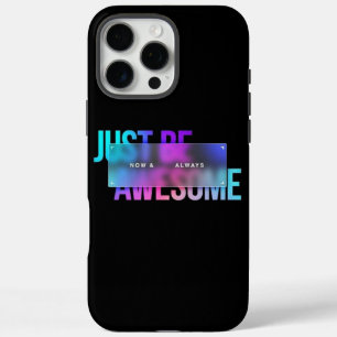 Coque iPhone 16 Pro Max Stylé Gras Typographie Citation Inspiration Noir