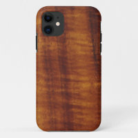 Style hawaïen bouclé en bois de Koa