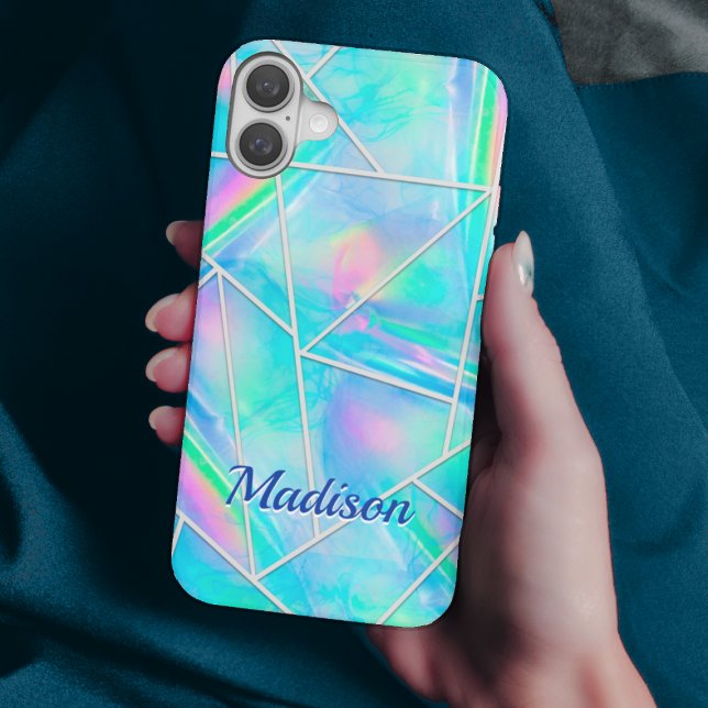 Coques Case-Mate iPhone Style holographique élégant géométrique (Créateur téléchargé)