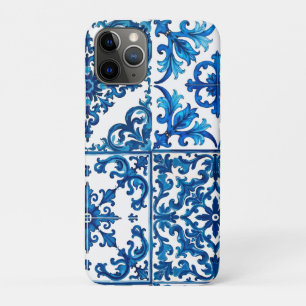 Case-Mate iPhone Case style italien, méditerranéen, mosaïque, bleu,