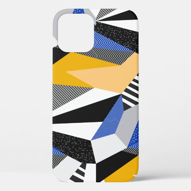 Coques Case-Mate iPhone Style Memphis : Collage géométrique créatif. (Verso)