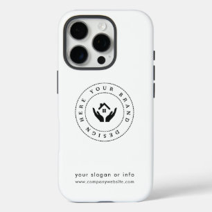 Coque iPhone 16 Pro Style moderne, logo modifiable et texte