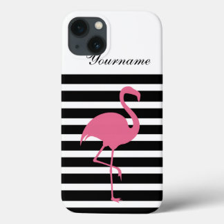 Coques Pour iPhone Style monogramme flamant rose