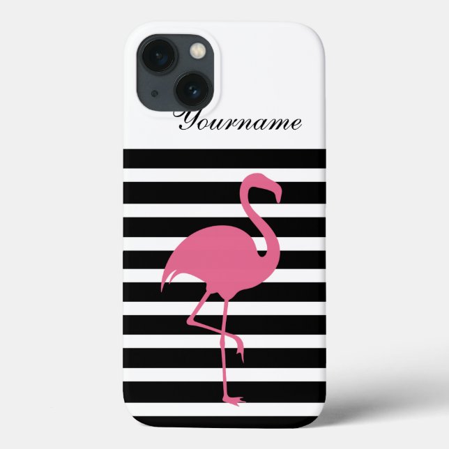 Coques Case-Mate iPhone Style Monogramme Flamingo (Verso)