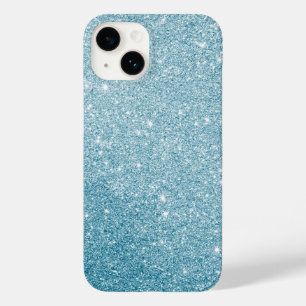 Coque Case-Mate iPhone Style Pailleté Cyan