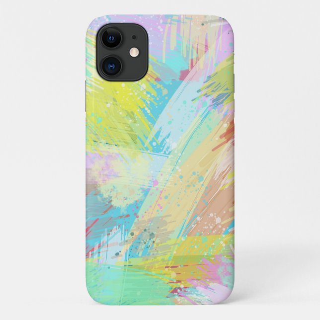 Coques Case-Mate iPhone Style Pastel Colors Art Abstrait (Dos)