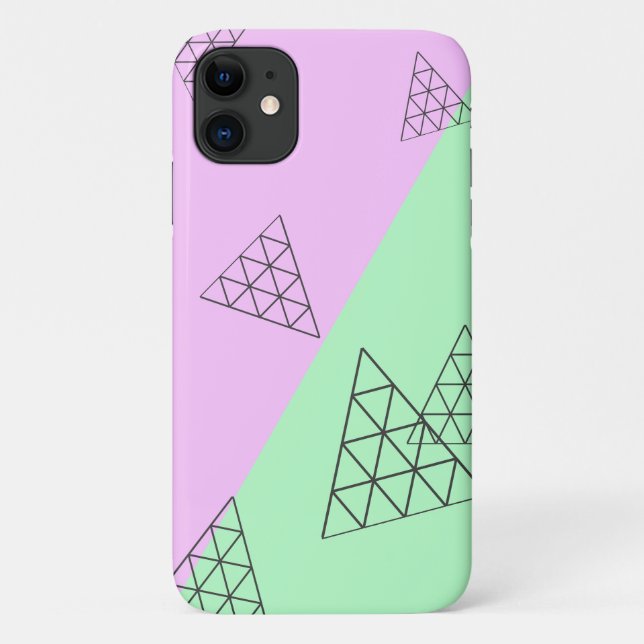 Coques Case-Mate iPhone Style Pyramide Triangle Formes Pastel (Dos)