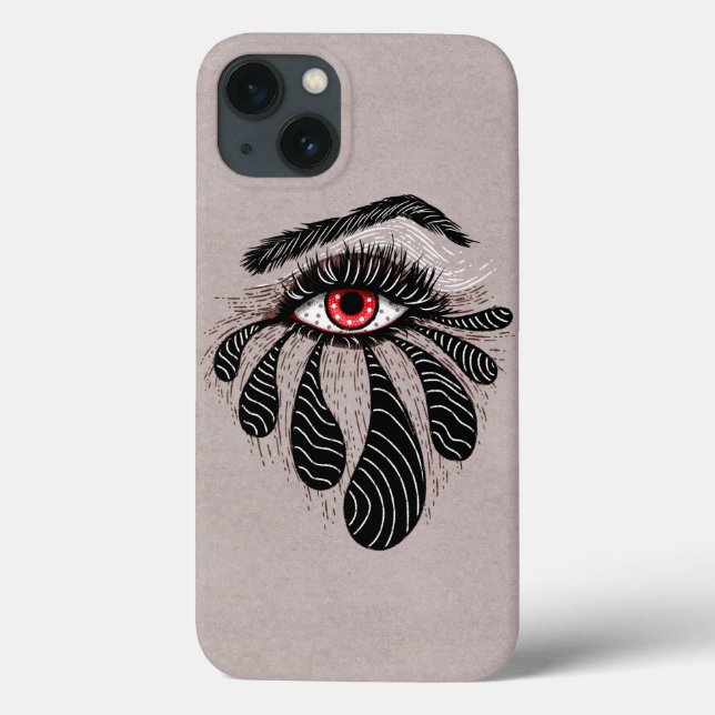 Coques Case-Mate iPhone Style tatouage oculaire gothique (Verso)