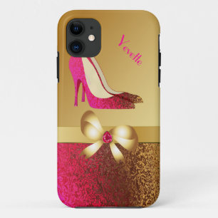 Coque Case-Mate Pour iPhone Stylet rose et goldtone à la mode