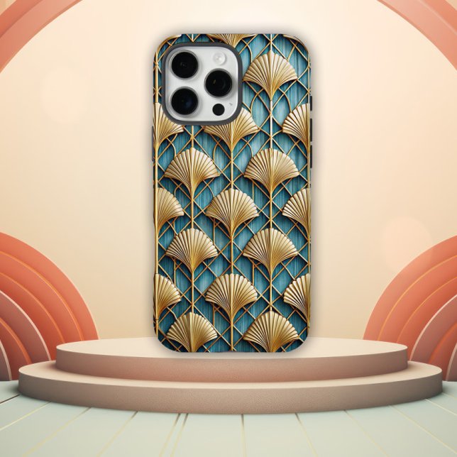 Coques Case-Mate iPhone Stylised 3D Art Deco Fan Design (Créateur téléchargé)