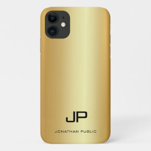 Case-Mate iPhone Case Stylish Gold Modern Monogramme Nom Modèle