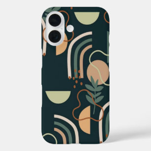 Coque Pour iPhone 16 Stylish Line Art and Shapes Aesthetic