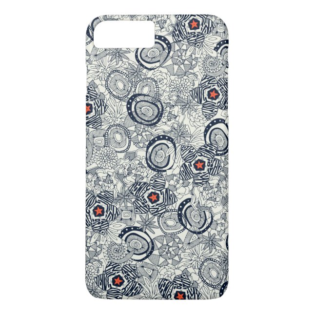 Coques Case-Mate iPhone succulentes ivoire étoile orange (Dos)