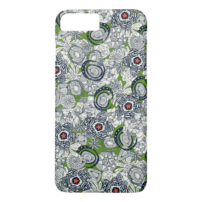 Coques Case-Mate iPhone succulentes vert orange étoile (Dos)